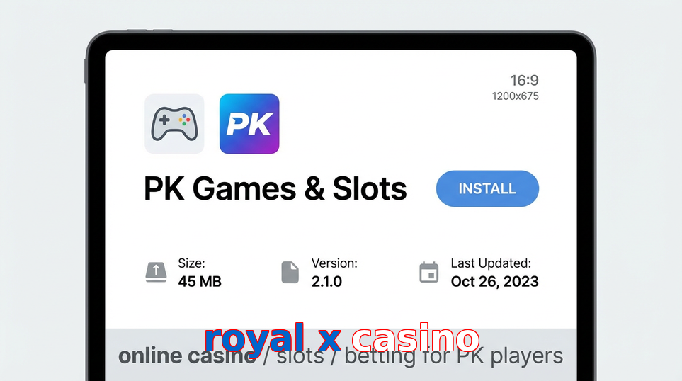 Game list for Royal X Casino gameapk section